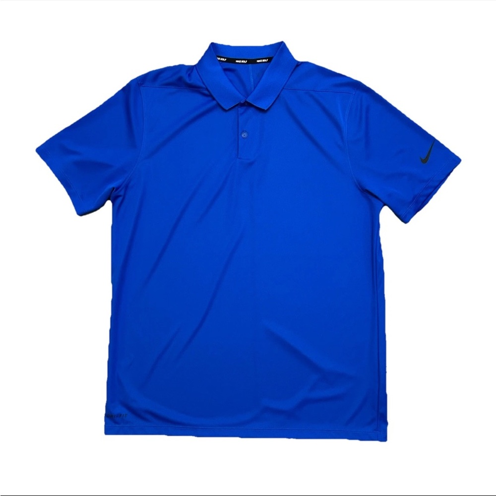 Nike Golf Dri-FIT Victory Polo Shirt Men’s L Blue Game Royal Solid 891881-480